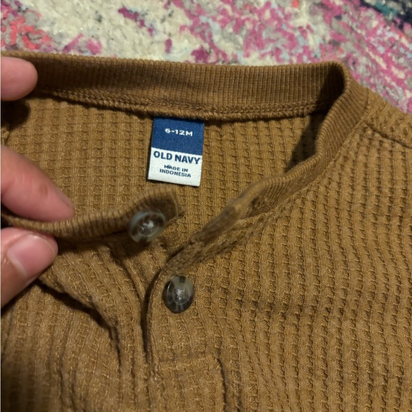 ⭐️5/$25 Brown Waffle-knit Pullover - Picture 2 of 2